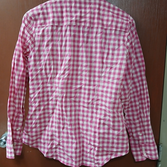 J. Crew Pink Checkered Button Down Shirt - Picture 5 of 8